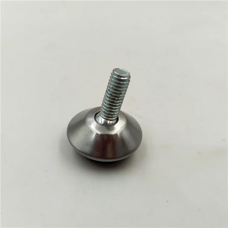Silver color Black color 32mm end tips for furniture feet chair leg  with M8 screw