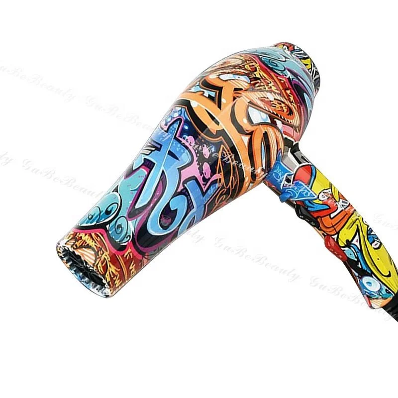 
Gubebeauty graffiti personal hair salon equipment electric super wind fluffing hair dryer with FCC&CE 