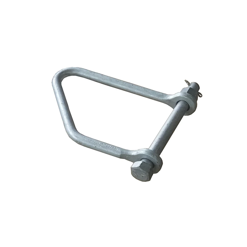 Customized Size Special Bending Any Shape Wire Forming Galvanized Adjustable Metal V Bolts  With Nuts