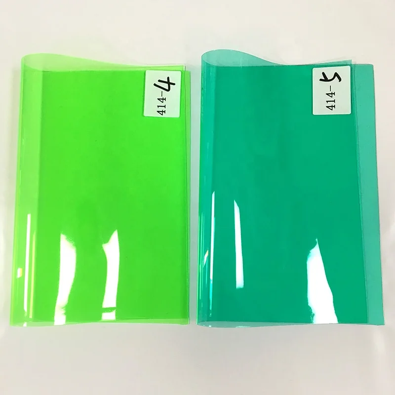 Wholesale Fluorescent Coloured Transparent Soft PVC Film for Bags/Shoes/Sandals