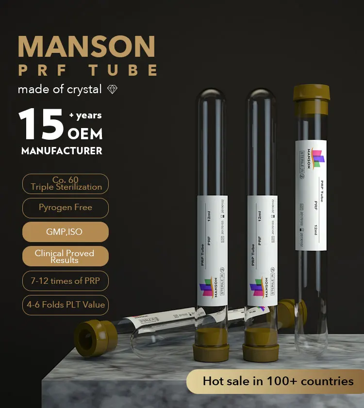 MANSON Liquid PRF Blood Tubes No Additive