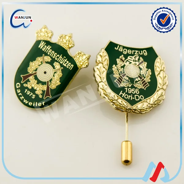 Manufacturer Direct Sale custom long decorative push brooch needle badge lapel pin