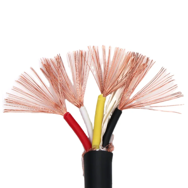 Hot Rs485 Measuring Monitoring Control Cable Rvvp Rvsp Shield 0.5mm 0.75mm 1.0mm Square Stranded Flexible Communication Cable