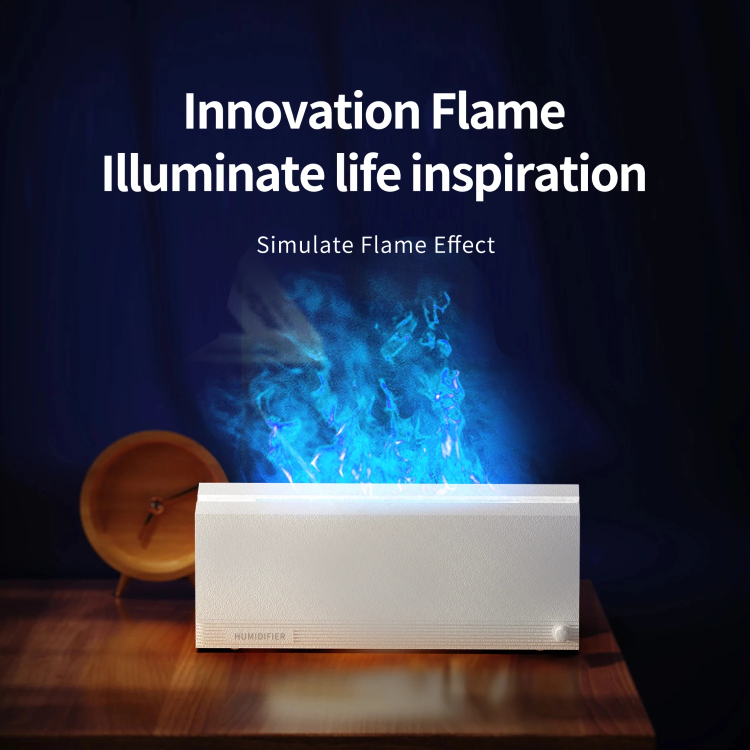 KG27 2023 Factory wholesale New simulation flame diffuser Home office desktop silent diffuser indoor air humidifier