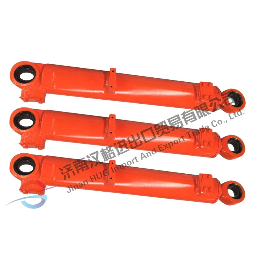Red Custom Bore Rod Hydraulic Cylinder For Construction Industry