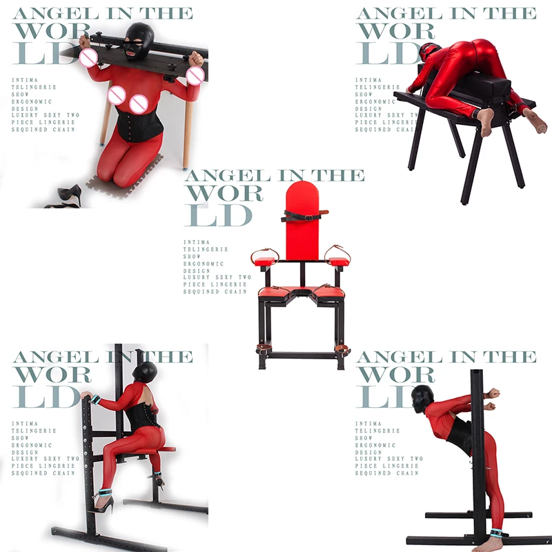 Sadism and Masochism Teach slave Love Deeper Position Sex tool to make love tools With handcuffs sex chair