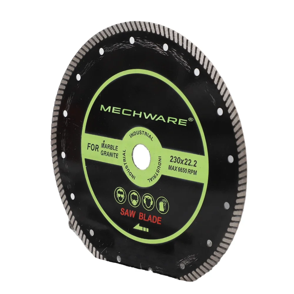 MECHWARE Concrete Grinder Diamond Marble Saw Diamond Tools for Stone Hot Pressed Flat Thin Turbo Diamond Cutting Blade