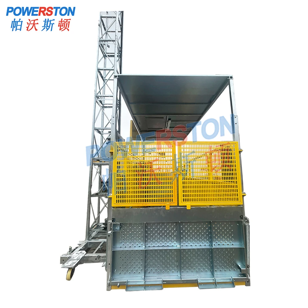 Material Hoist POWERSTON Vertical Lifting Construction Elevator Passenger Material Hoist