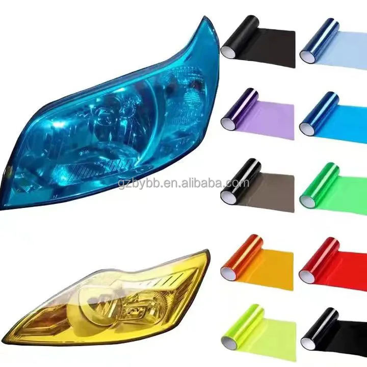 TPU Transparent Led Headlight Film Car Sticker Accessories Leds Projector Lights Cars Head Lamp Covers Motorcycle Headlights PPF
