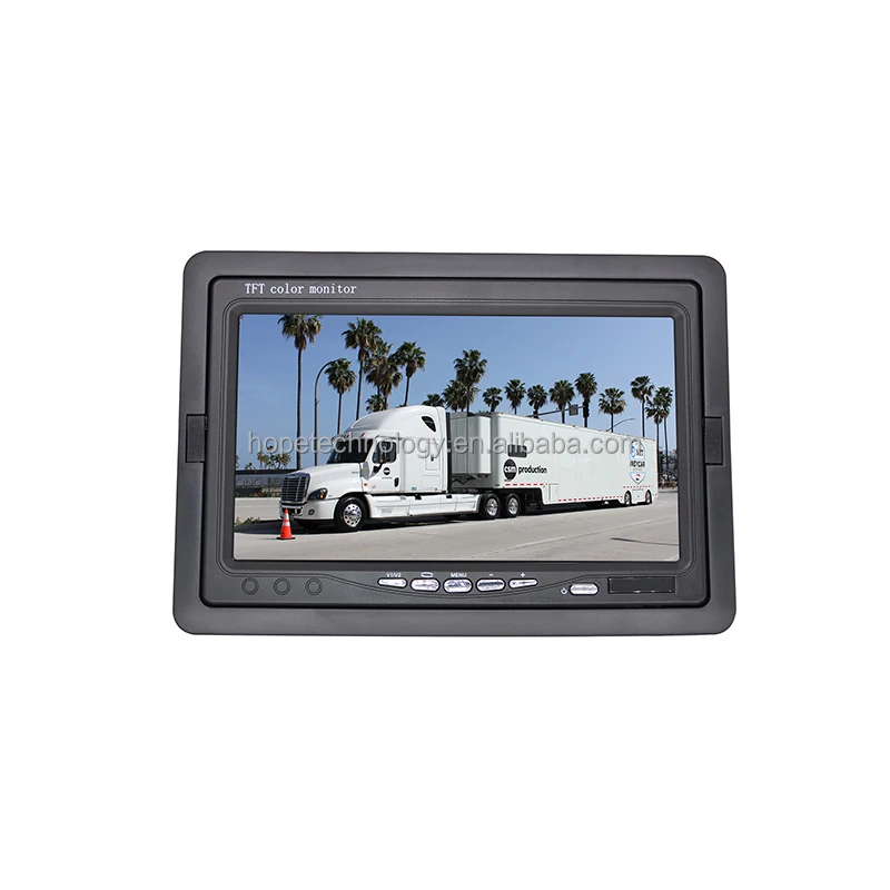 HOPE AHD Split Screen Car Monitor DVR Monitor 7 Inch Car LCD Monitor for Truck Forklift Bus Van