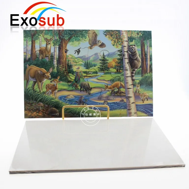 China manufacturer glossy blank MDF sublimation hardboard puzzles