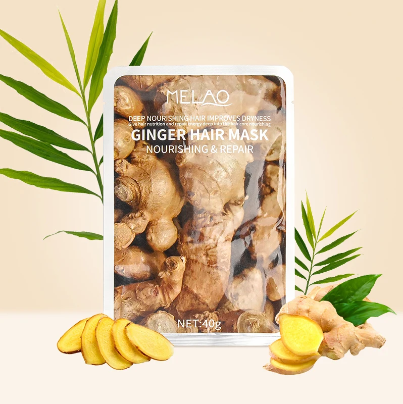 Super Moisture Keratin Protein Hair Care Repair Damaged Professional Salon Treatment Ginger Hair Sheet Mask