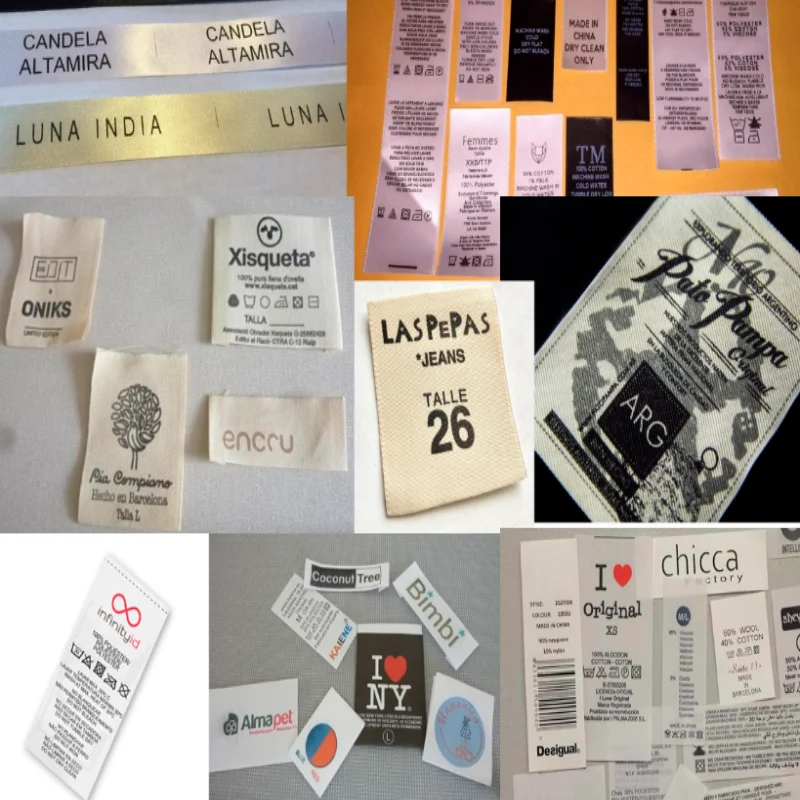 Garment Wash Care Label Flexo Printing Machine Color Satin Tags Printing Machine Clothes Label Printing Machine