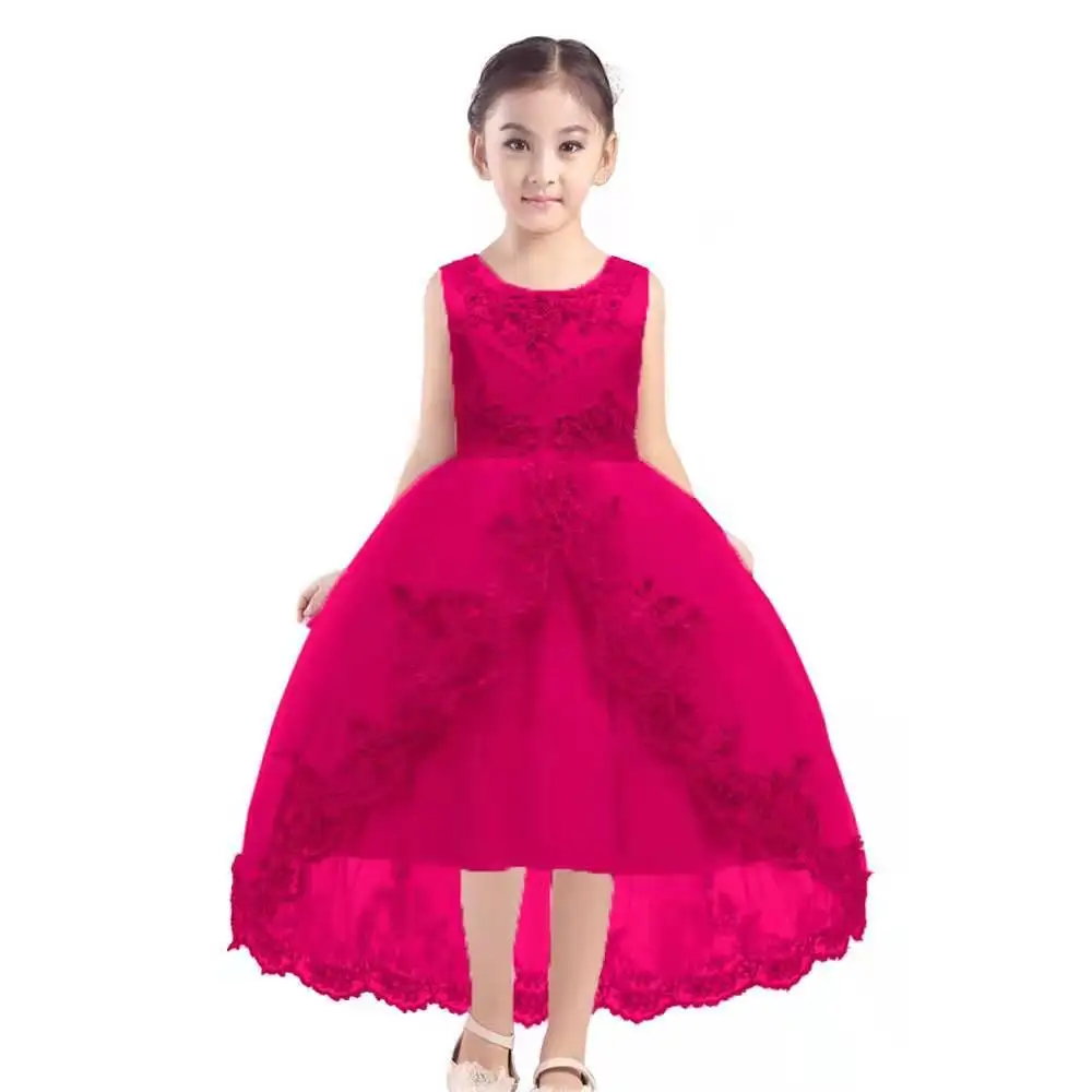 Kids Tutu Birthday Princess Party Dress for Girls Infant Lace Children Bridesmaid Elegant Dress for Girl