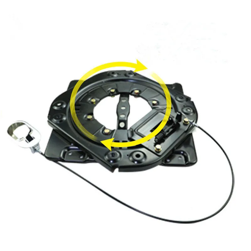 360 Degree Rotating Universal Grammer Seat Swivel Turntable Base With Wire Control Handle for RV SUV MPV Part Accessory