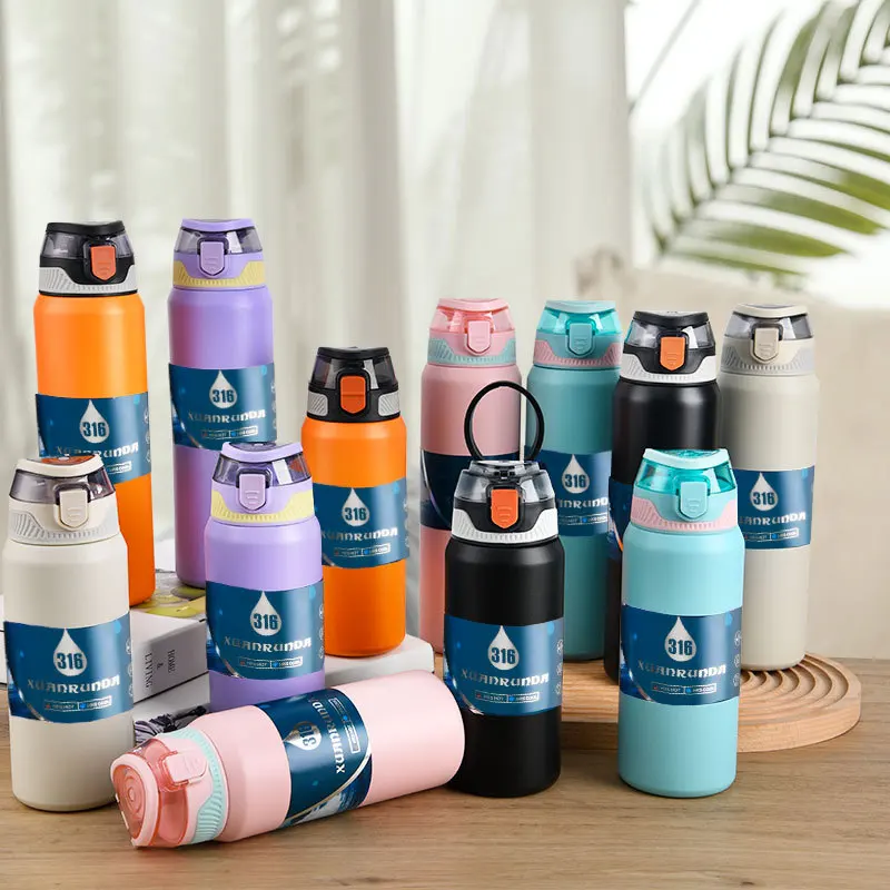 20oz 24oz 32oz 40oz New design 304 stainless Steel Insulated Water Bottle suitable for sports and travel cycling water bottle