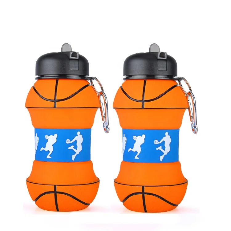 Promotional Foldable PP Basketball-Shaped Water Bottle Leak-Proof with High Thermal Insulation for Fitness and Schools