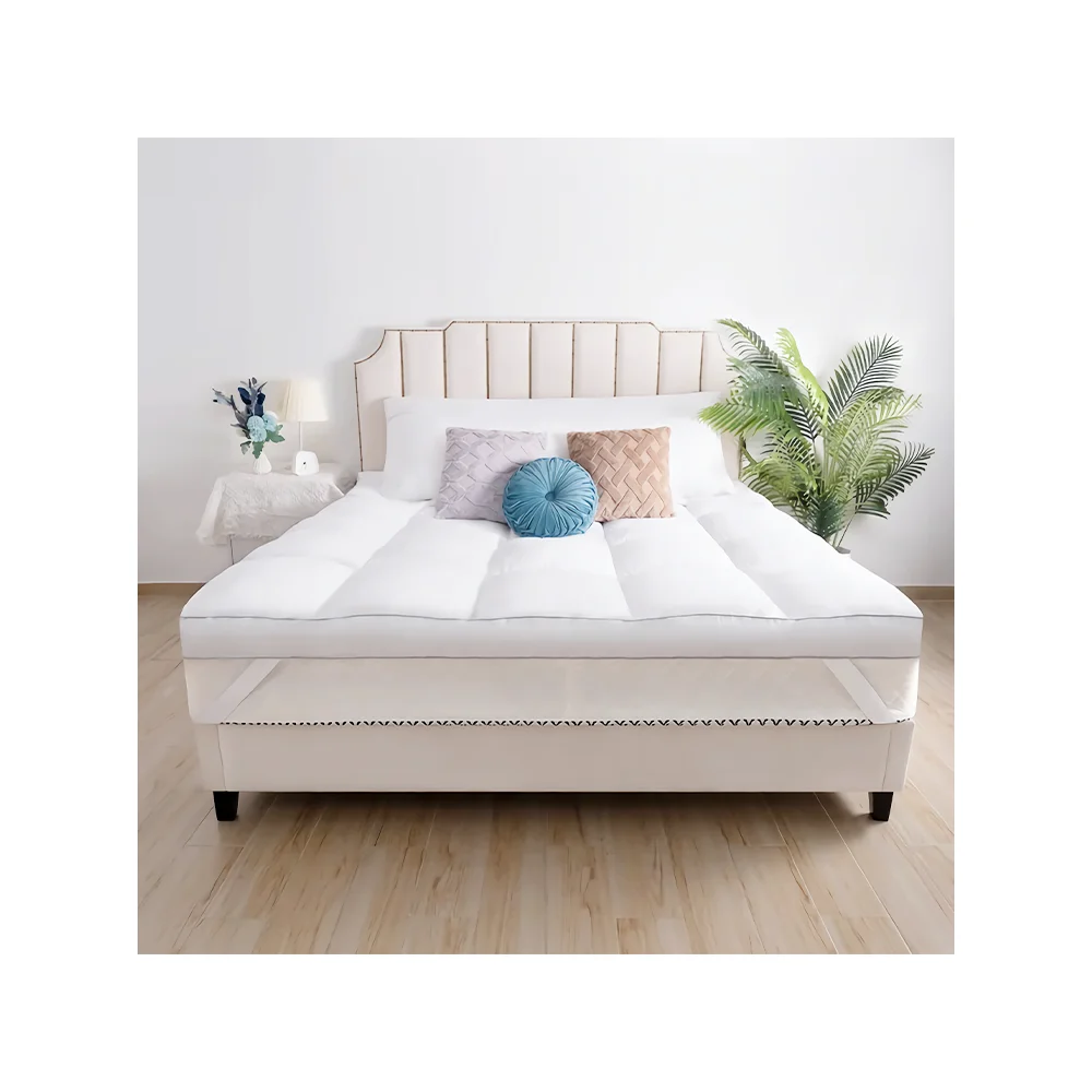 Custom Foldable Hotel Textile 100% Polyester Full Size Thick Warming Waterproof Mattress Pads