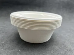 9/12 / 18/ 32 oz 100% Biodegradable Microwave Round sugarcane bagasse fiber pulp paper bowl soup/salad bowl with lid