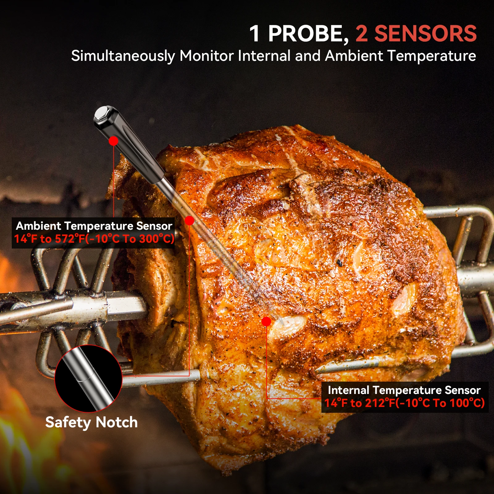 china oem with app timers probe electronic wireless digital meat bbq thermometers household thermometer for kitchen food cooking