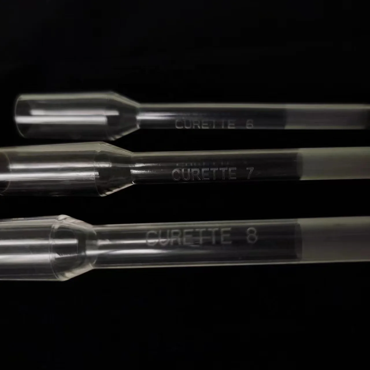 Medical supplies Kresin material rigid and curved curette 6mm-14mm size