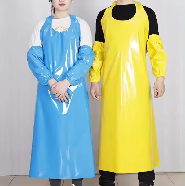 Waterproof and Oil-proof Food-grade Plastic Rubber Vinyl Bib Welding Butcher TPU Apron
