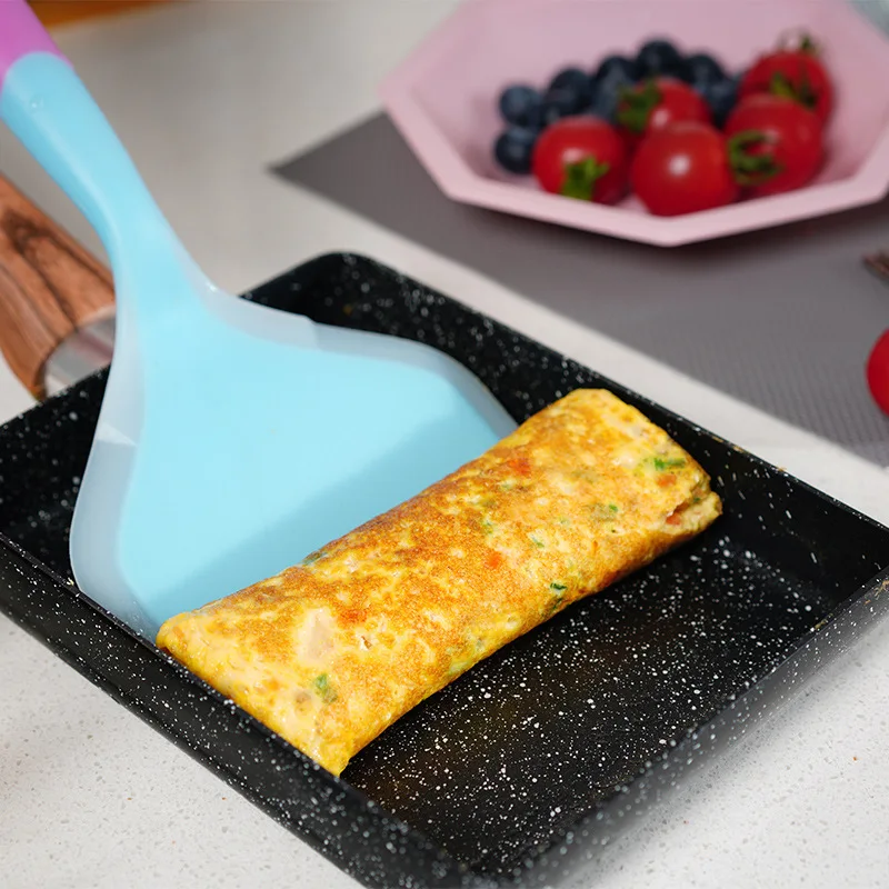 qiaoyi kitchen tools Jade roasted square non-stick skillet roll Medical stone small
