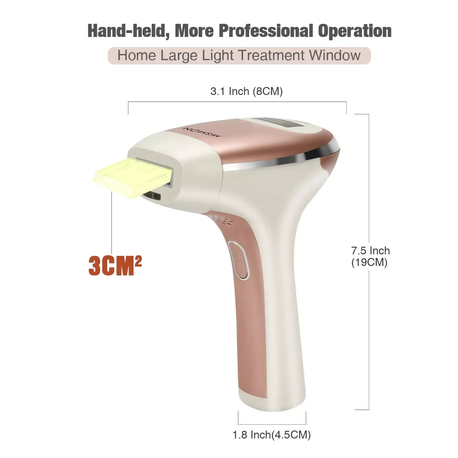 Mismon Facial Mini IPL DIY Hair Remover with Thread IPL Permanent Painless