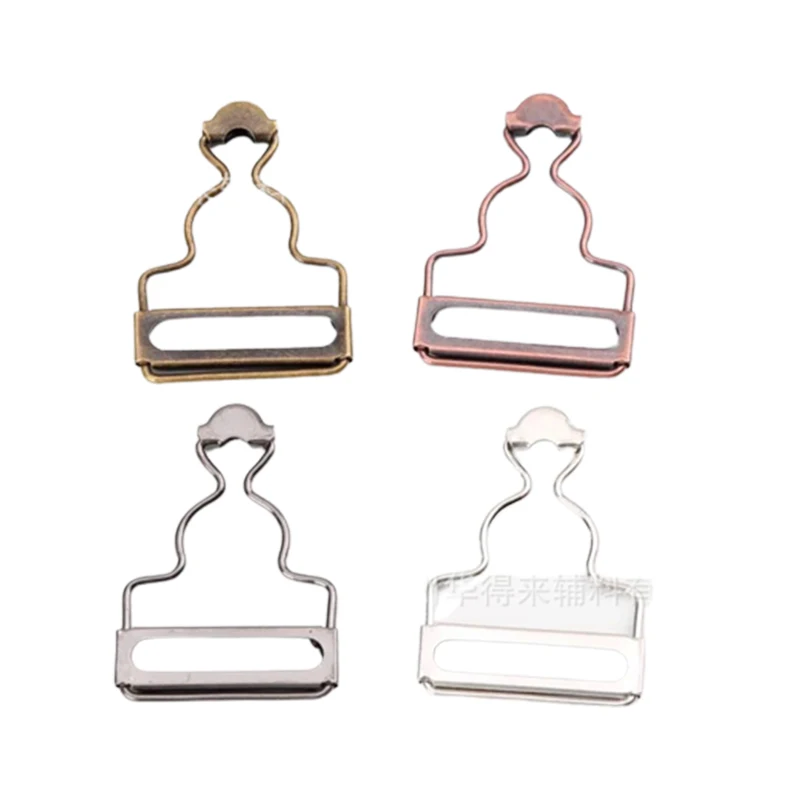 Wholesale Calabash Alloy Metal adjustable suspender Buckles For Jean Trousers