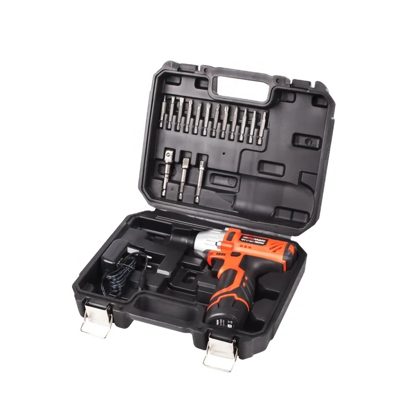 FIXMAN Wholesale 12V Impact Battery Power Drill Tool Set Electric Cordless Screwdriver Bits