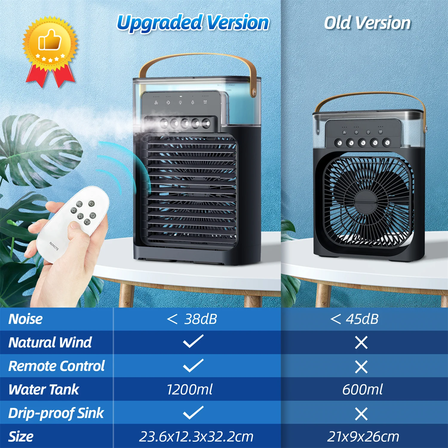 Custom New Evaporative Air Cooler Remote Control 4 IN 1 OEM Portable Air Cooler with 4 Speeds and Timer Fan Humidifier for Home