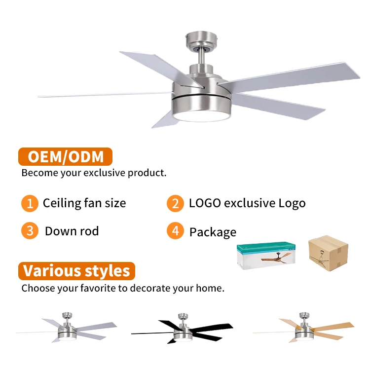 Потолочный потолочный светильник с 5 лезвиями