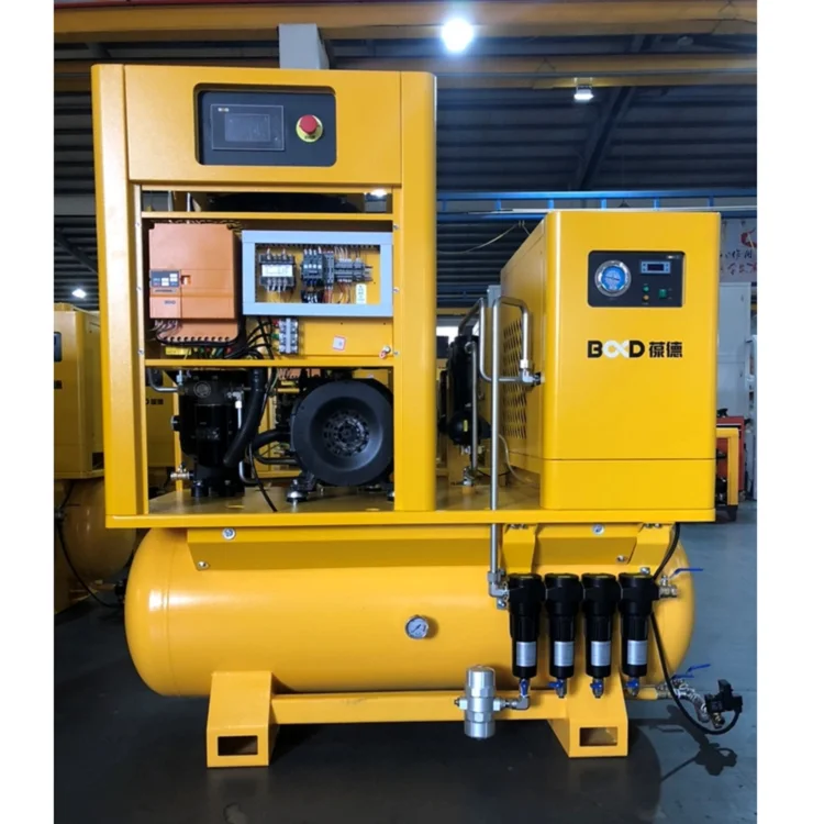 BD-PM 22 TK 8 bar Configure All-in-one Screw Air Compressor for Laser Cutting Machine