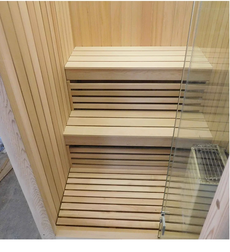 Indoor hemlock Wood Dry Steam Function and Sauna Rooms