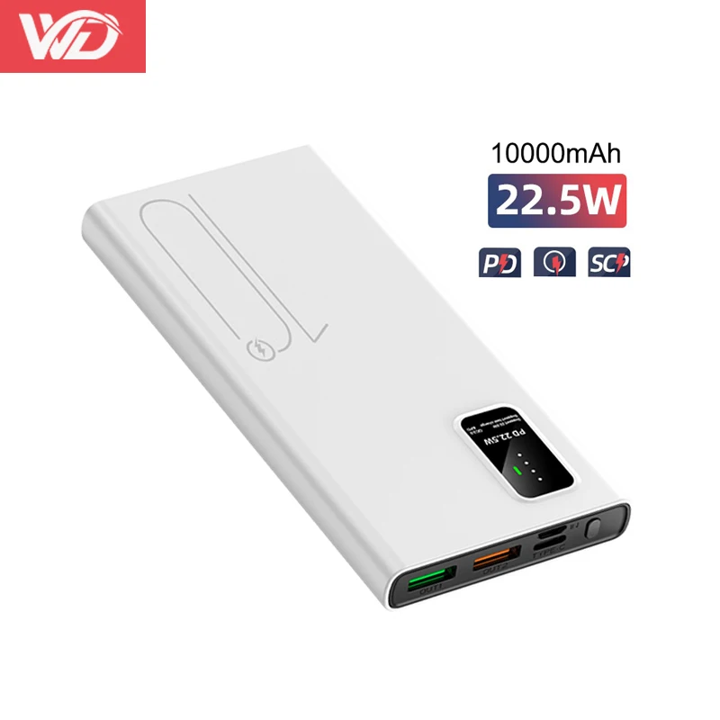 factory  PD 22.5W Power Bank 10000mAh Portable Charging Poverbank Mobile Phone External Battery Charger Powerbank 10000 mA