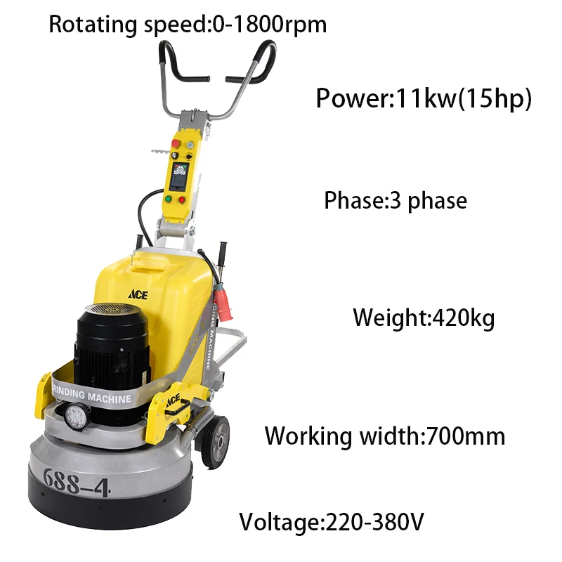 Planetary Edge Grinder for Concrete Floor Polishing and Grinding Machine Solutions