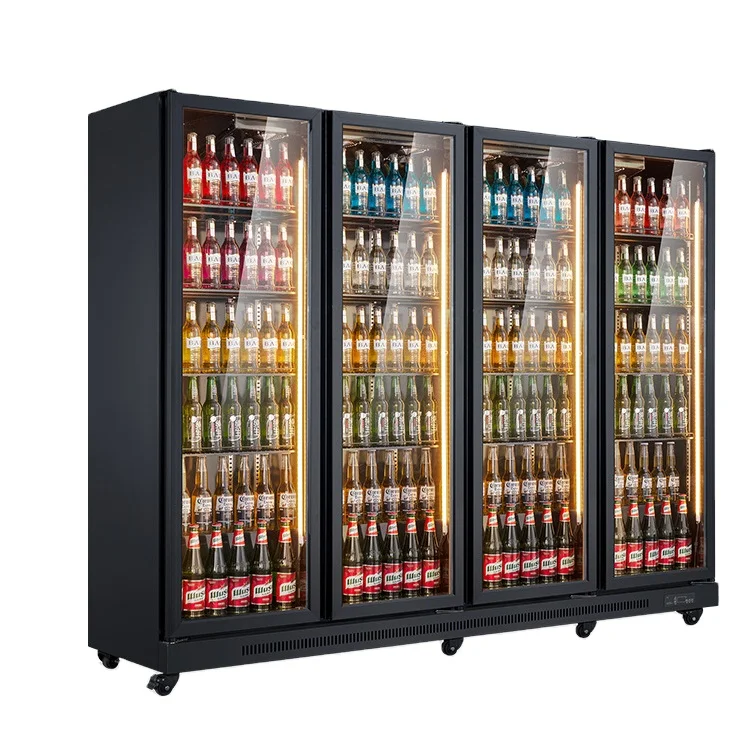 Factory direct price sale alcoholic beverage display freezer cola drink cooler luxury upright freezer for sale cooler