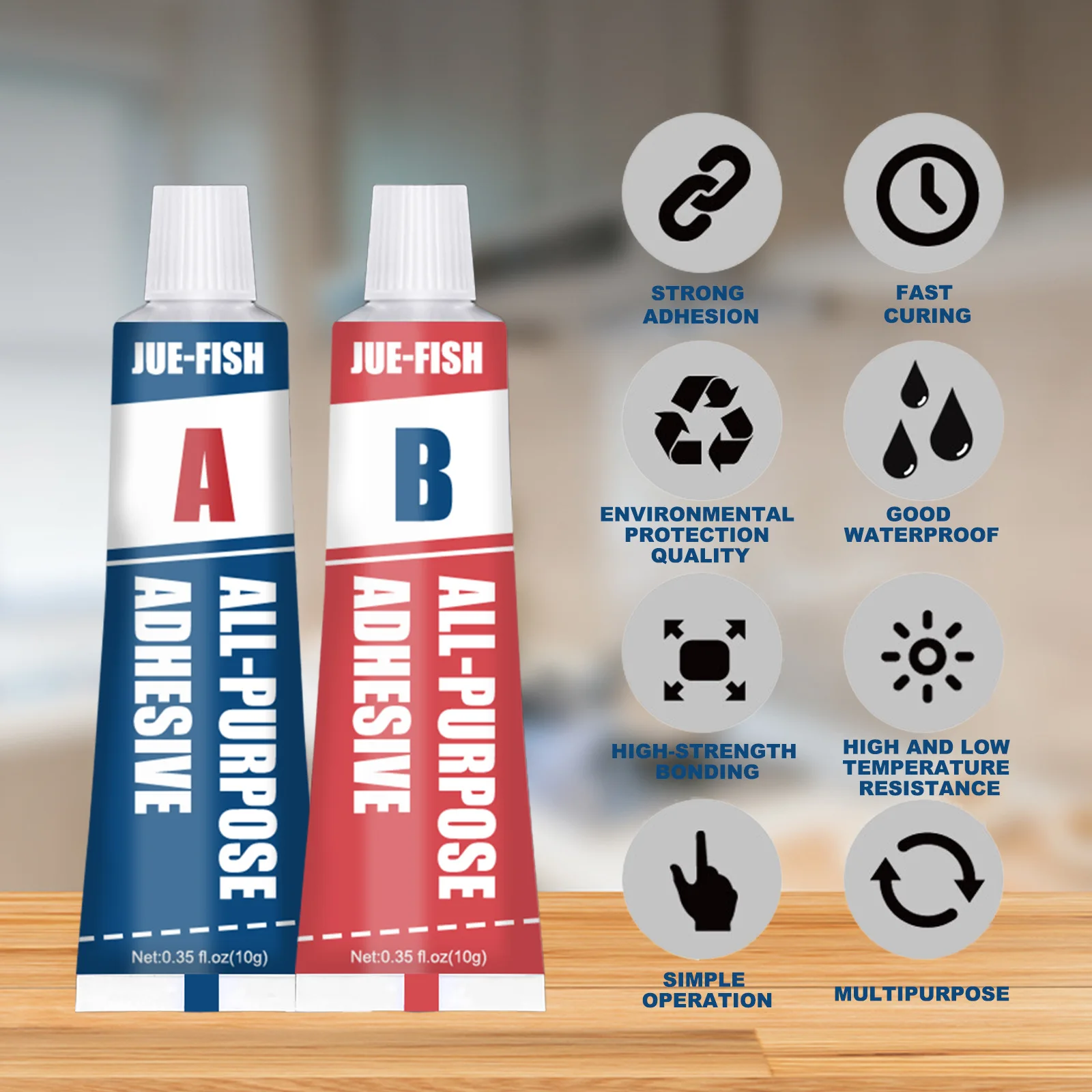 OEM AB Glue Industrial Quick-drying Glue Temperature Repair Metal Ceramic Rubber Glass Plastic Transparent  Welding Liquid Glue