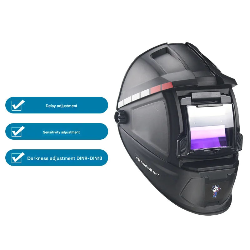 Electric welding mask with wide view Stepless Adjustment Auto Darkening Welding Helmet Combined welding mask