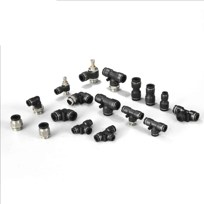 Straight Push Connector Ferrule Push to Pneumatic Fitting Products For Hydraulic Pipe 1/4 inch-1 inch pneumatic fitting banjo