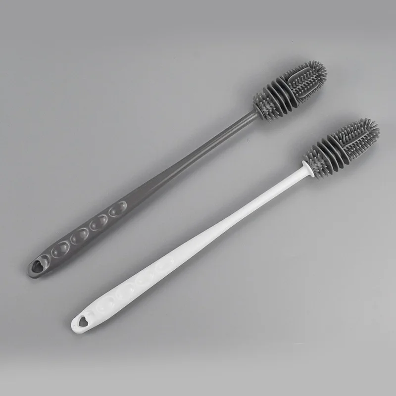 Water Bottle Cleaner Bottle, Silicone Baby Bottle Cleaning Brush with Long Handle for Sports Sustainable Strip Single Item 45g