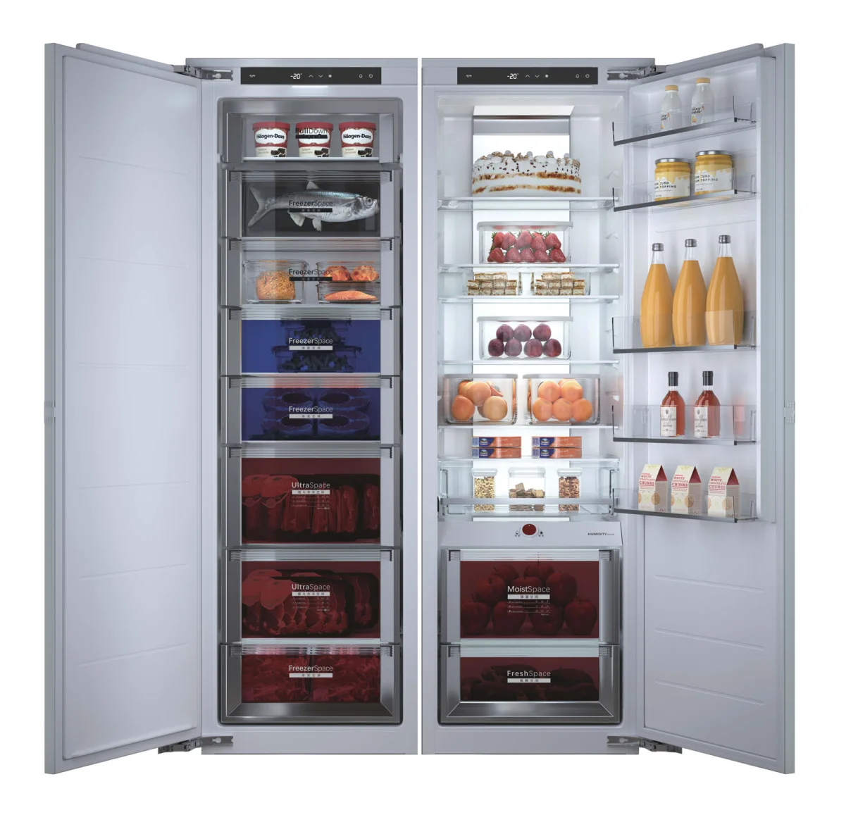 Household Appliance Defrosting Compressor French Glass Door OEM Stainless Steel Refrigerator Fridge Cooler For Wine