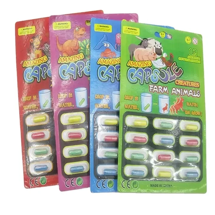 Soft Play Party Favor Expansion Set Foam Bubble Zoo Sea Magic Dinosaur Capsules Animals Toy Growing In Water