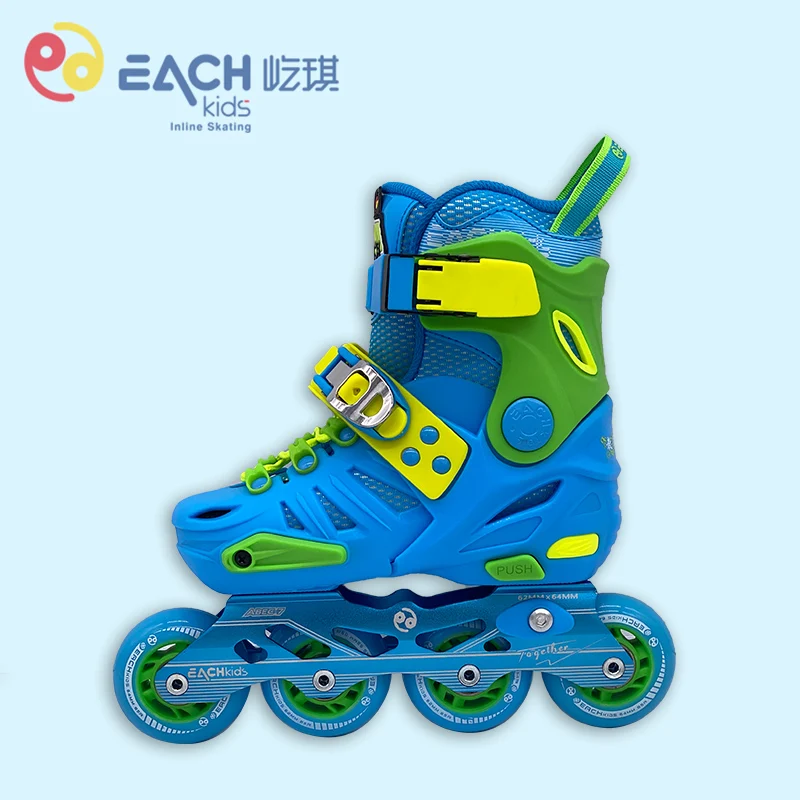 High Quality and Cheap Roller Skates Shoes Patines for Kids 4 Wheel EACHkids Aluminum Alloy Frame High Rebound 82A PU