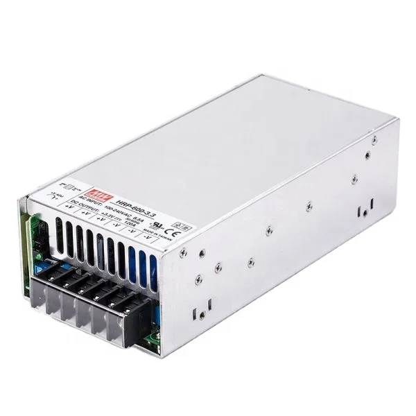 HRPG-600-48 MEAN WELL OLP@|C.C. with 5V sb & no load <0.75W  48 V 13 A PFC 1U  AC-DC   switching power supply