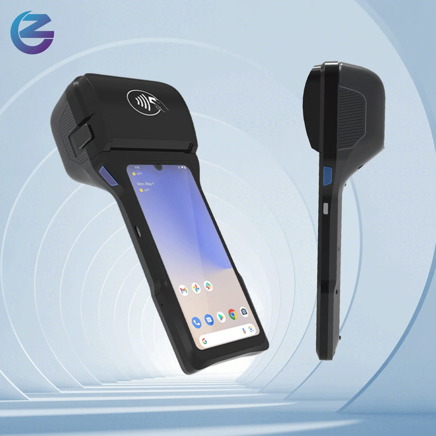 ZCS Z93 psam sim card android 12.0 pos android 80 mm smart fingerprint scanner handheld pos thermal printer