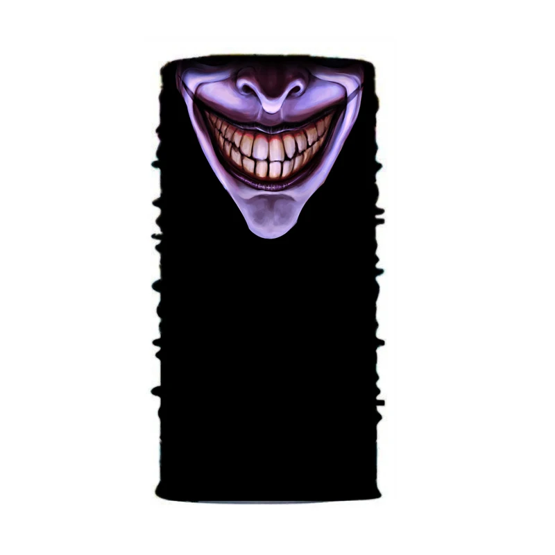Fashion Personality 3D Men Face Printing Big mouth Magic Headscarf Multifunction Bandana