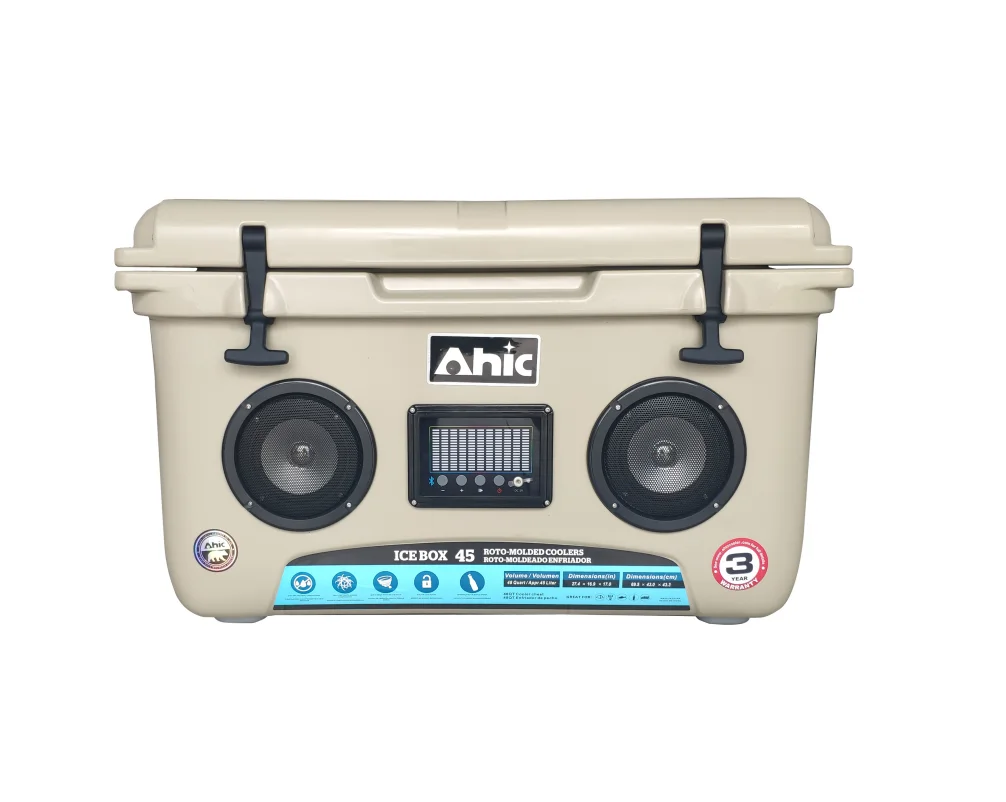 High output audio speaker cooler,music stereo cooler box,Cooler with Speaker