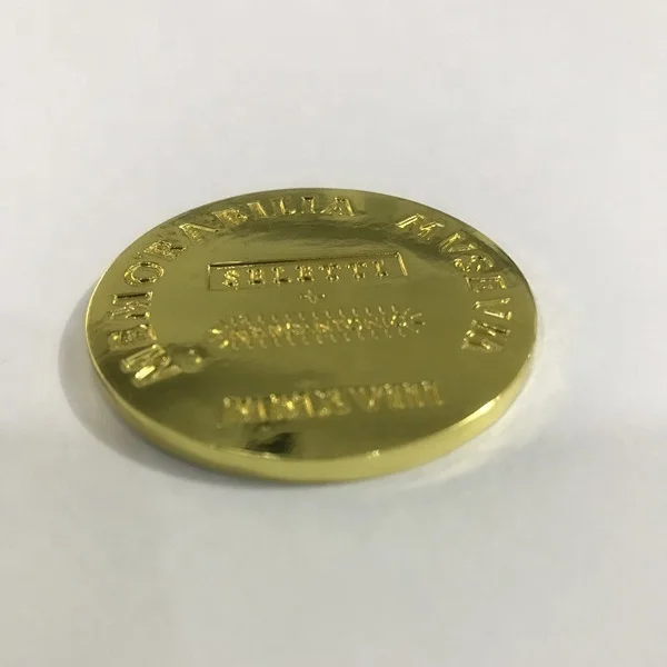 Souvenir Metal Gold Coin With Customized Design Your Own Logo Made Of Zinc Alloy For Gift
