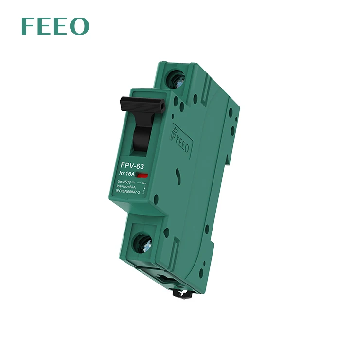 FPV-63 IEC60947 16 20 32 40 50 63 Amp 63a 1 2 3 4 Poles Miniature Circuit Breaker DC MCB